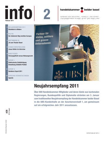 Neujahrsempfang 2011 - Handelskammer beider Basel