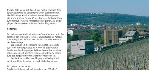 WeinWerk und Kelterhaus - Hofmann Keicher Ring Architekten