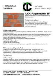 ILKA-Fugenmörtel SF - ILKA-Chemie GmbH