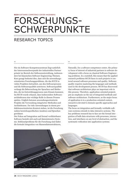 neue Ausgabe des SCCH Magazins downloaden - Software ...