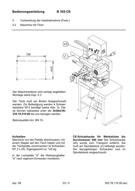 B 355-CE - Hunger Maschinen GmbH I Kaufering