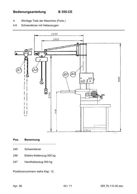 B 355-CE - Hunger Maschinen GmbH I Kaufering