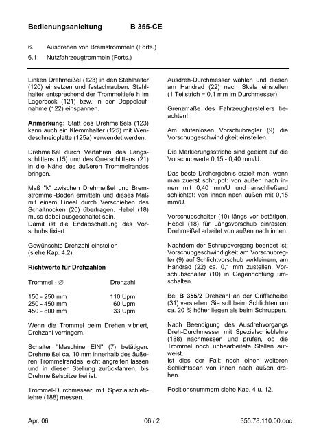 B 355-CE - Hunger Maschinen GmbH I Kaufering