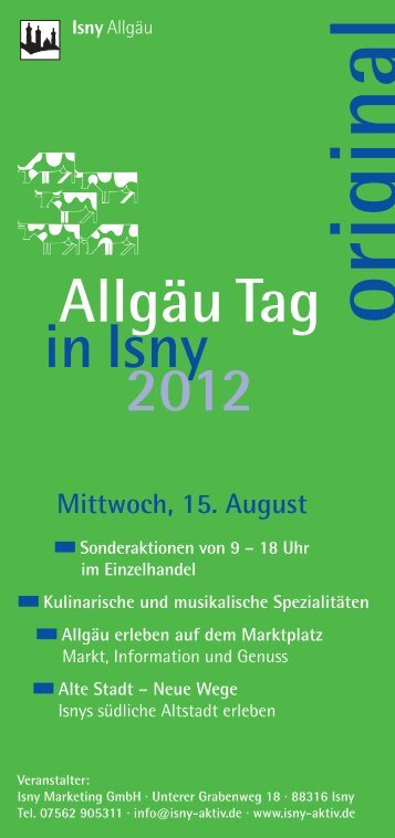 Flyer Allgäu Tag 07_2012_99x210.indd - in Isny im Allgäu