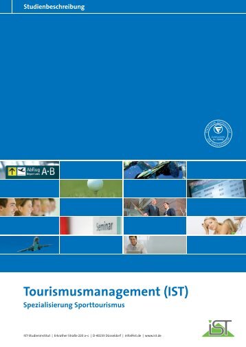 Studienbeschreibung Tourismusmanagement - IST-Studieninstitut