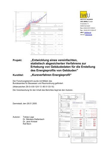 „Entwicklung eines vereinfachten, statistisch abgesicherten ...