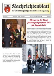 Ehrenpreis der Stadt Johanngeorgenstadt 2012 für Siegfried Ott