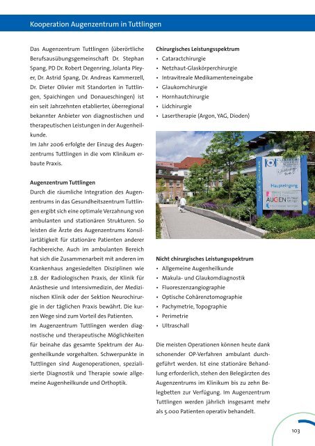 Geschäftsbericht 2010 zum Download - Klinikum Landkreis Tuttlingen