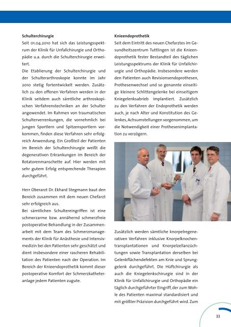 Geschäftsbericht 2010 zum Download - Klinikum Landkreis Tuttlingen