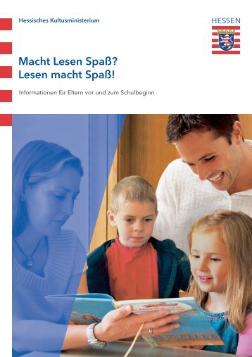 Informationen für Eltern vor und zum Schulbeginn: Lesen macht Spaß!