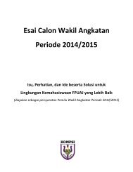 Esai Calon WA 2014/2015