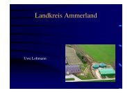 Erfahrungen mit Biogas - Landkreis Ammerland