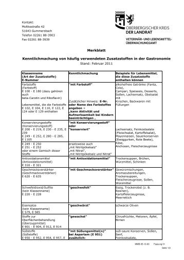 39MMB-05-10-00 Merkblatt Zusatzstoffe Gastronomie230311