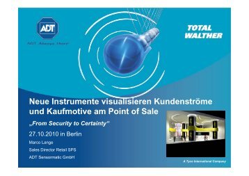 Neue Instrumente visualisieren Kundenströme und ... - ADT