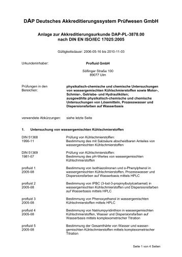 DAP Deutsches Akkreditierungssystem Prüfwesen GmbH - DIW