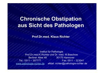 Präsentation - Institut für Pathologie Prof. Dr. Klaus Richter, Hannover