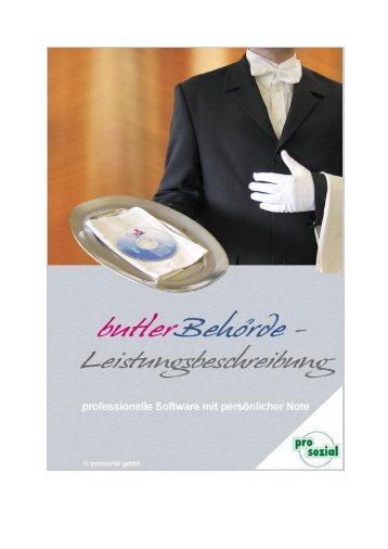 butler Behörde Leistungsbeschreibung - prosozial GmbH