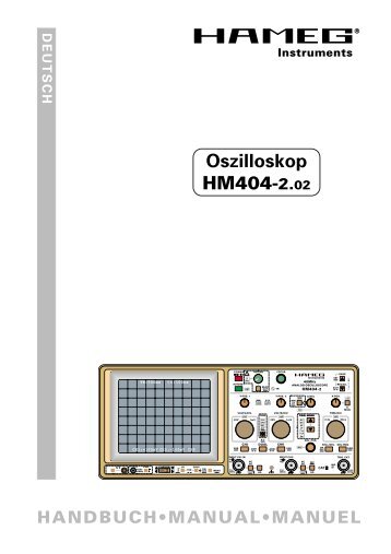 Oszilloskop HM404-2.02 - Hameg