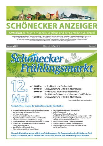 Schönecker Anzeiger Nr. 4 - Stadt Schöneck