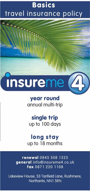 Basics travel insurance policy - Moneysupermarket.com