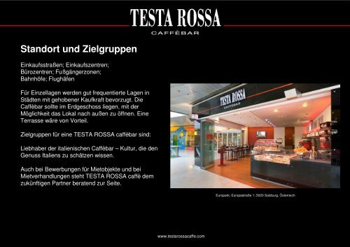 Gesamtkonzept Deutsch - TESTA ROSSA Caffè GmbH