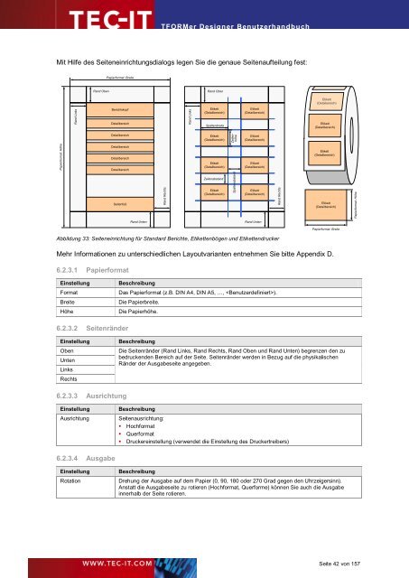 TFORMer Designer Benutzerhandbuch 7.5 - Tec-It