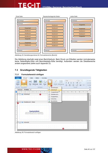 TFORMer Designer Benutzerhandbuch 7.5 - Tec-It