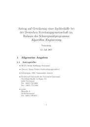 Antrag auf Gewährung einer Sachbeihilfe bei der Deutschen ... - TZI