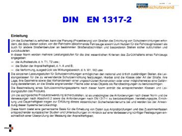 DIN EN 1317-2 - TSS