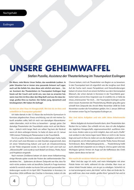 Ausgabe 13 04/10 - Heinz Lochmann Filmtheaterbetriebe GmbH