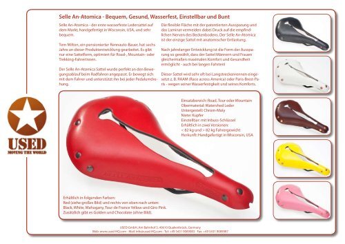 Selle An-Atomica Katalog - USED-HQ.COM