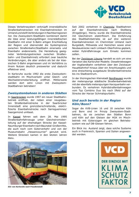 Mehr Schiene für Bonn - VCD