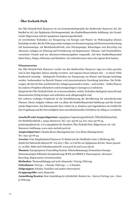 Handbuch Um.Welt - Klimawandel, Biodiversität und ... - VNB