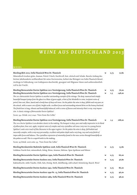 WEINE AUS DEUTSCHLAND 2013 - Walter & Benjamin