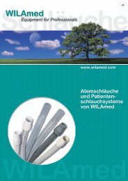 Atemschläuche und Patienten- schlauchsysteme von WILAmed