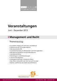 NEU! Gesamtprogramm Management und Recht - WSF ...