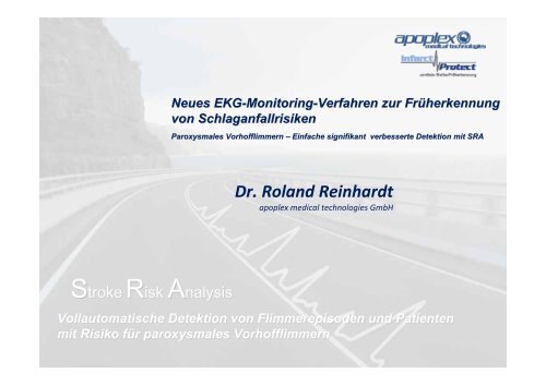 Dr. Roland Reinhardt, apoplex medical technologies GmbH - ZPT