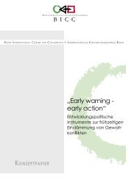 „Early warning - early action“ - BICC