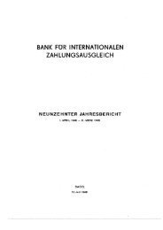 19. Jahresbericht der BIZ - 1949 - Bank for International Settlements