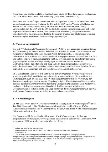 Rüstungsexportbericht 2000 - SIPRI