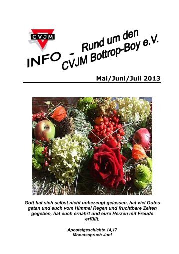 Mai/Juni/Juli 2013 - CVJM Bottrop-Boy eV