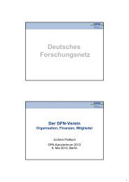 Organisation, Finanzen, Mitglieder (J. Pattloch, DFN-Verein)
