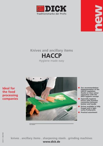 HACCP-Series - Friedr. DICK