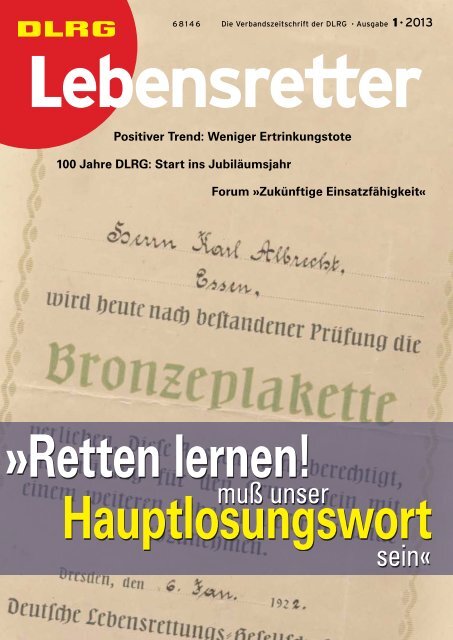 Lebensretter 1 . 2013 - DLRG