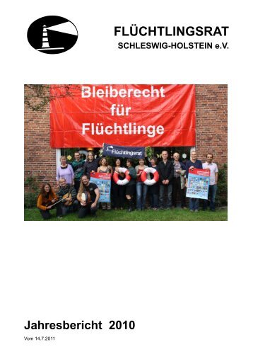 Jahresbericht 2010 - Flüchtlingsrat Schleswig-Holstein eV