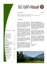 Infozeitschrift Juli 2013 - Golfclub Garmisch-Partenkirchen