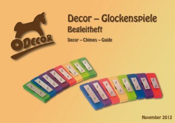 Glockenspielbegleitheft - Decor-Spielzeug