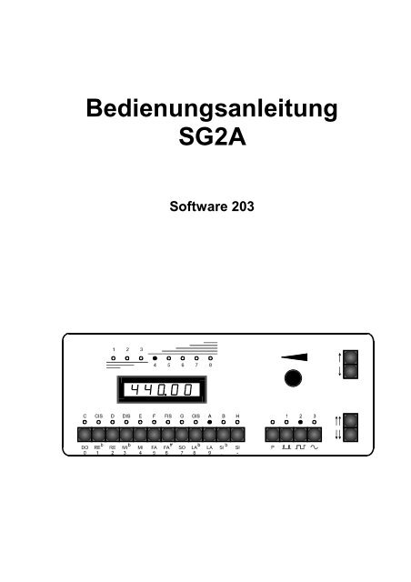 Anleitung Sg2a Pdf