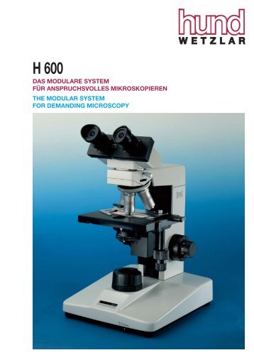 Mikroskop H 600 - Helmut Hund GmbH