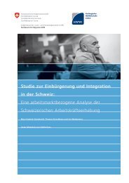 Studie zur Einbürgerung und Integration in der Schweiz - HWWI